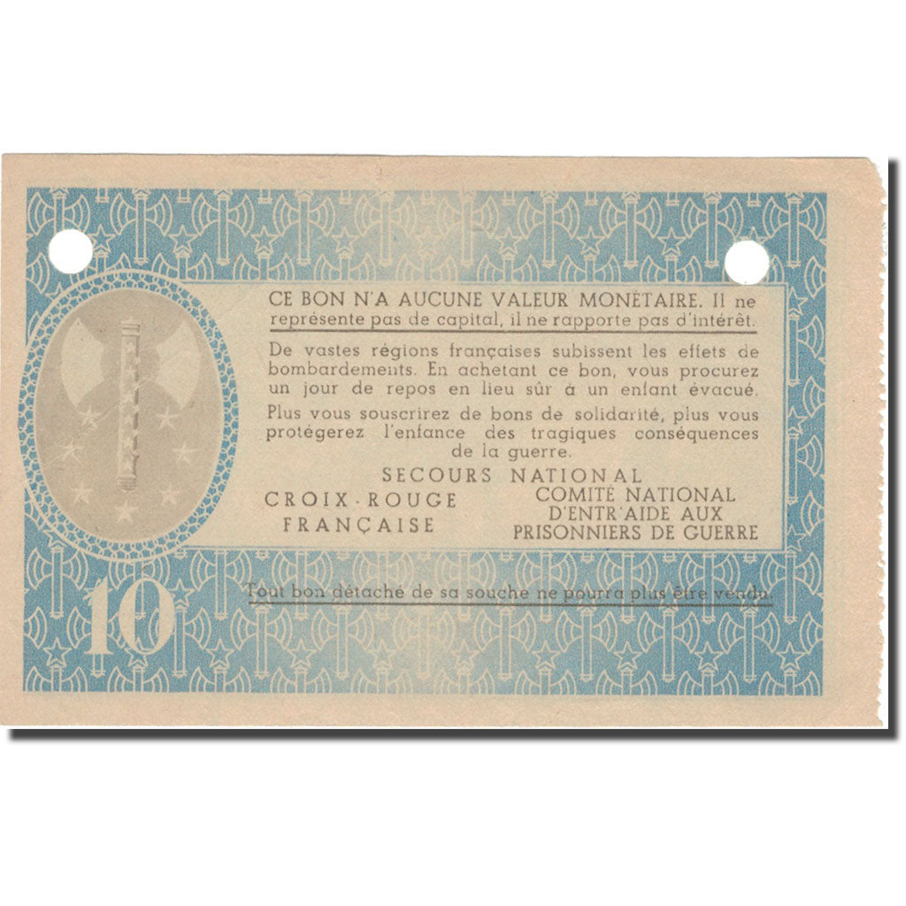 Frankreich, Bon de Solidarité, 10 Francs, 1941, VZ