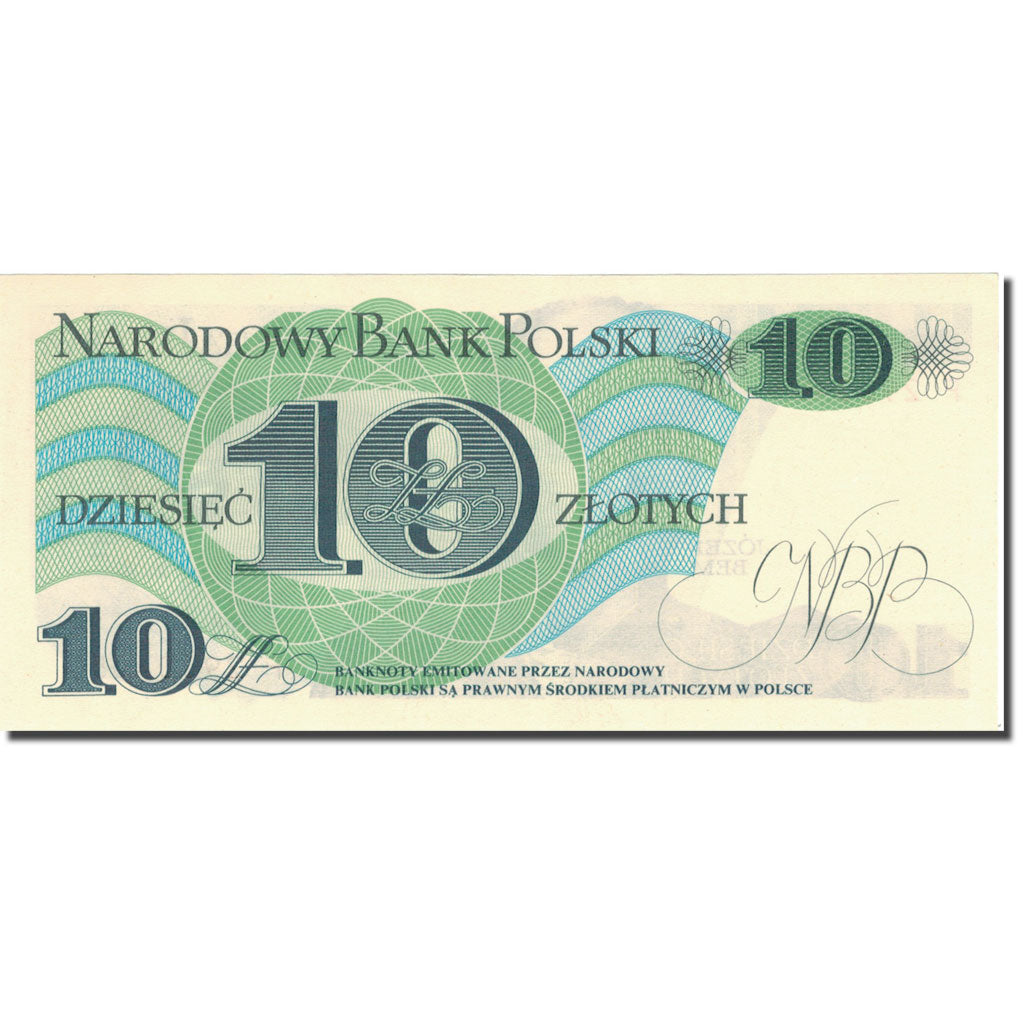 Banknote, Poland, 10 Zlotych, 1982, 1982-06-01, KM:148a, UNC(65-70)