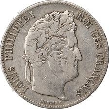 FRANCE, Louis-Philippe, 5 Francs, 1840, Paris, KM #749.1, VF(30-35), Silver,...