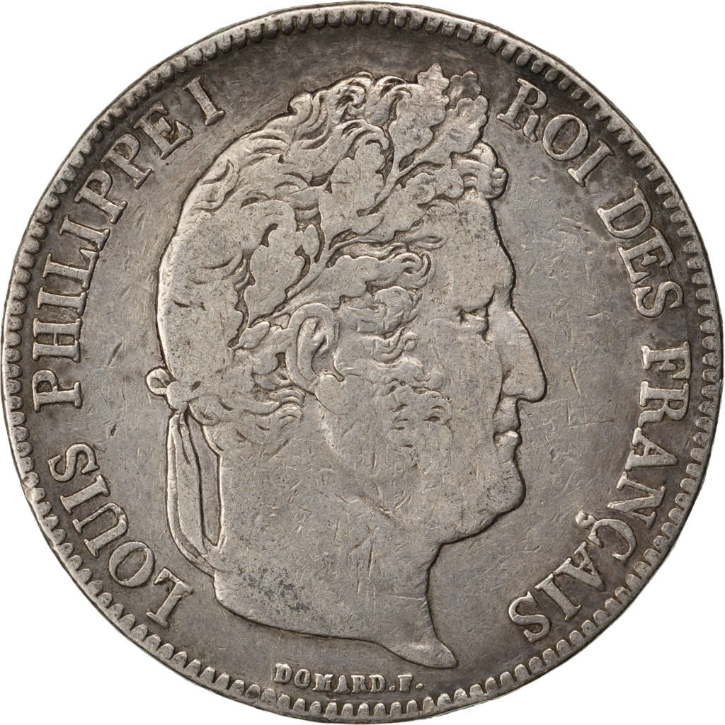 Coin, France, Louis-Philippe, 5 Francs, 1840, Rouen, VF(20-25), Silver