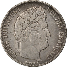 Coin, France, Louis-Philippe, 5 Francs, 1840, Rouen, VF(20-25), Silver