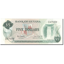 Banknote, Guyana, 5 Dollars, Undated (1966-92), KM:22c, UNC(65-70)