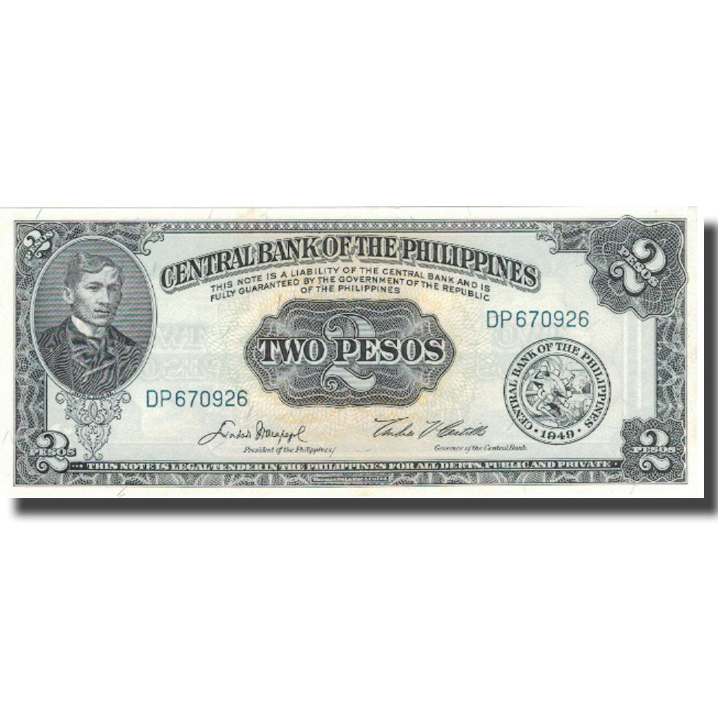 Nota, Filipinas, 2 Pesos, KM:134d, UNC(65-70)