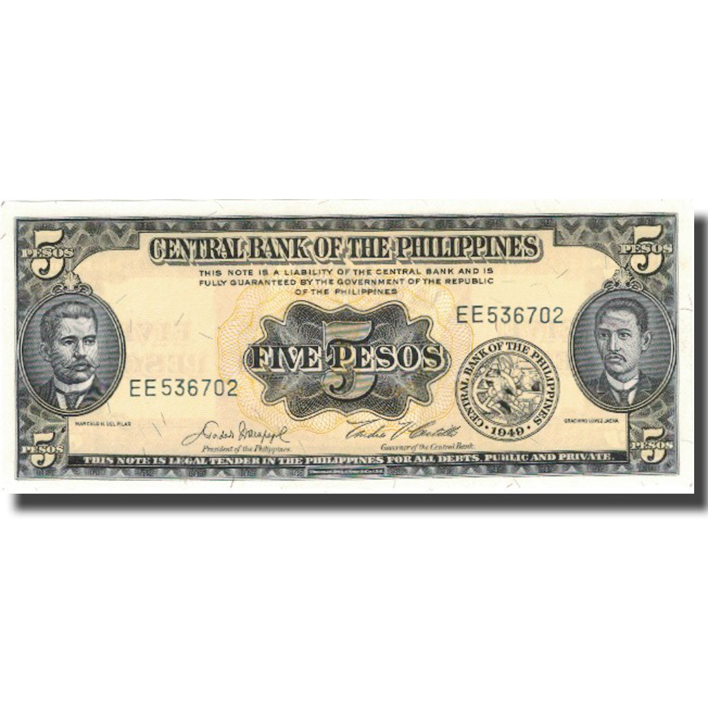 Geldschein, Philippinen, 5 Pesos, KM:135d, UNZ