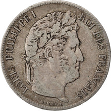 Coin, France, Louis-Philippe, 5 Francs, 1840, Lille, VF(30-35), Silver