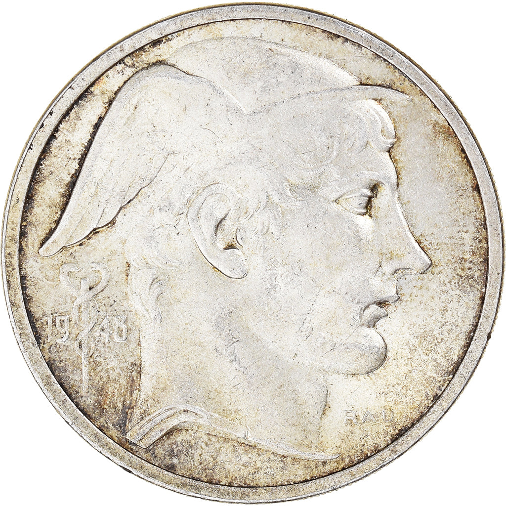 Monnaie, Belgique, 50 Francs, 50 Frank, 1948, TTB+, Argent, KM:136.1