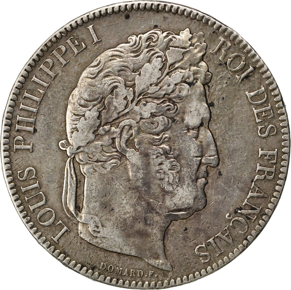 Louis Philippe I, 5 Francs tête laurée