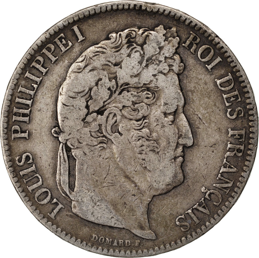 Louis Philippe I, 5 Francs tête laurée