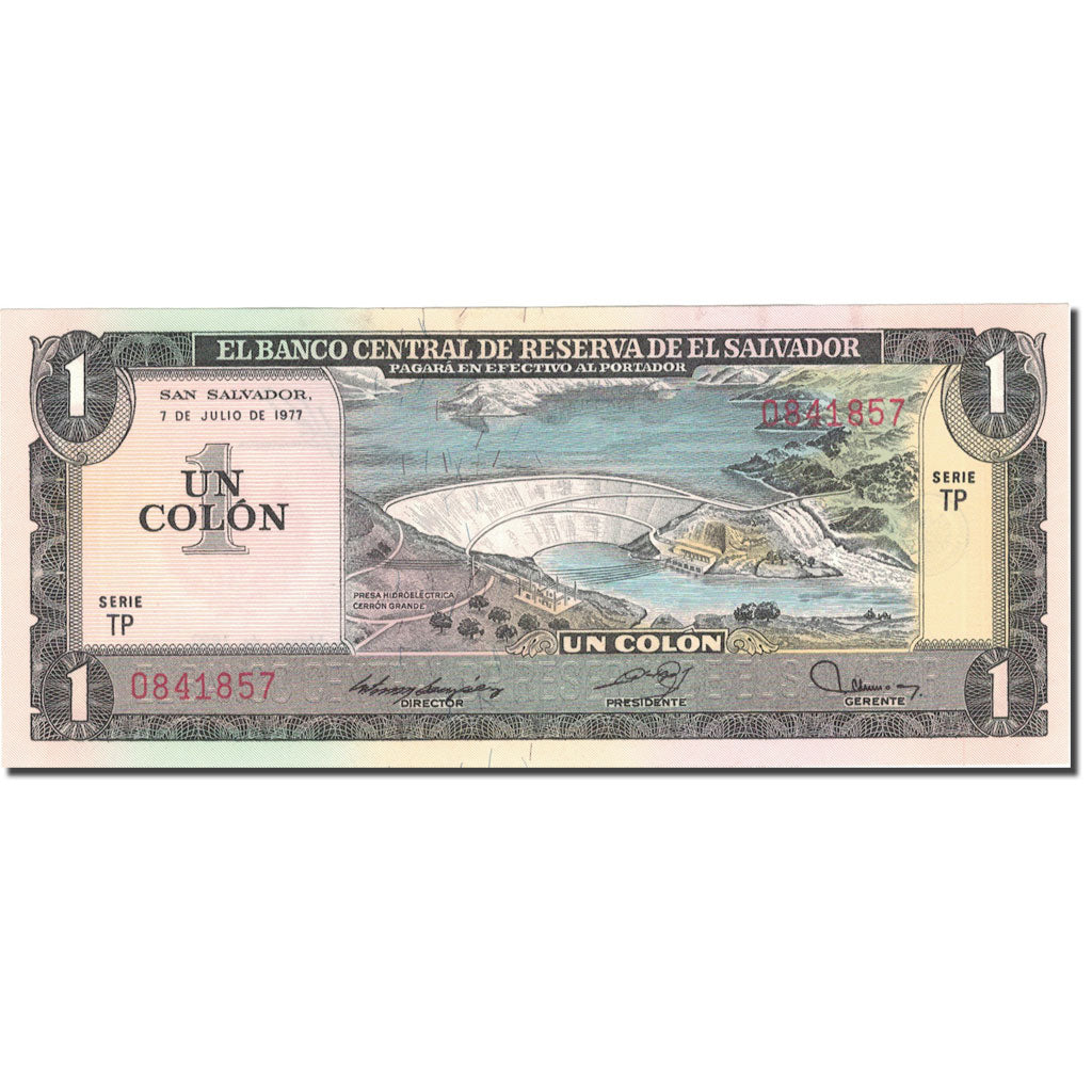 Banknote, El Salvador, 1 Colon, 1980, 1980-03-19, KM:125b, UNC(65-70)