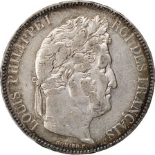 Coin, France, Louis-Philippe, 5 Francs, 1842, Lille, EF(40-45), Silver