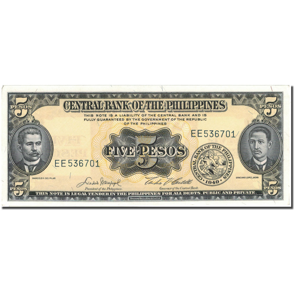 Banknote, Philippines, 5 Pesos, KM:135e, UNC(65-70)