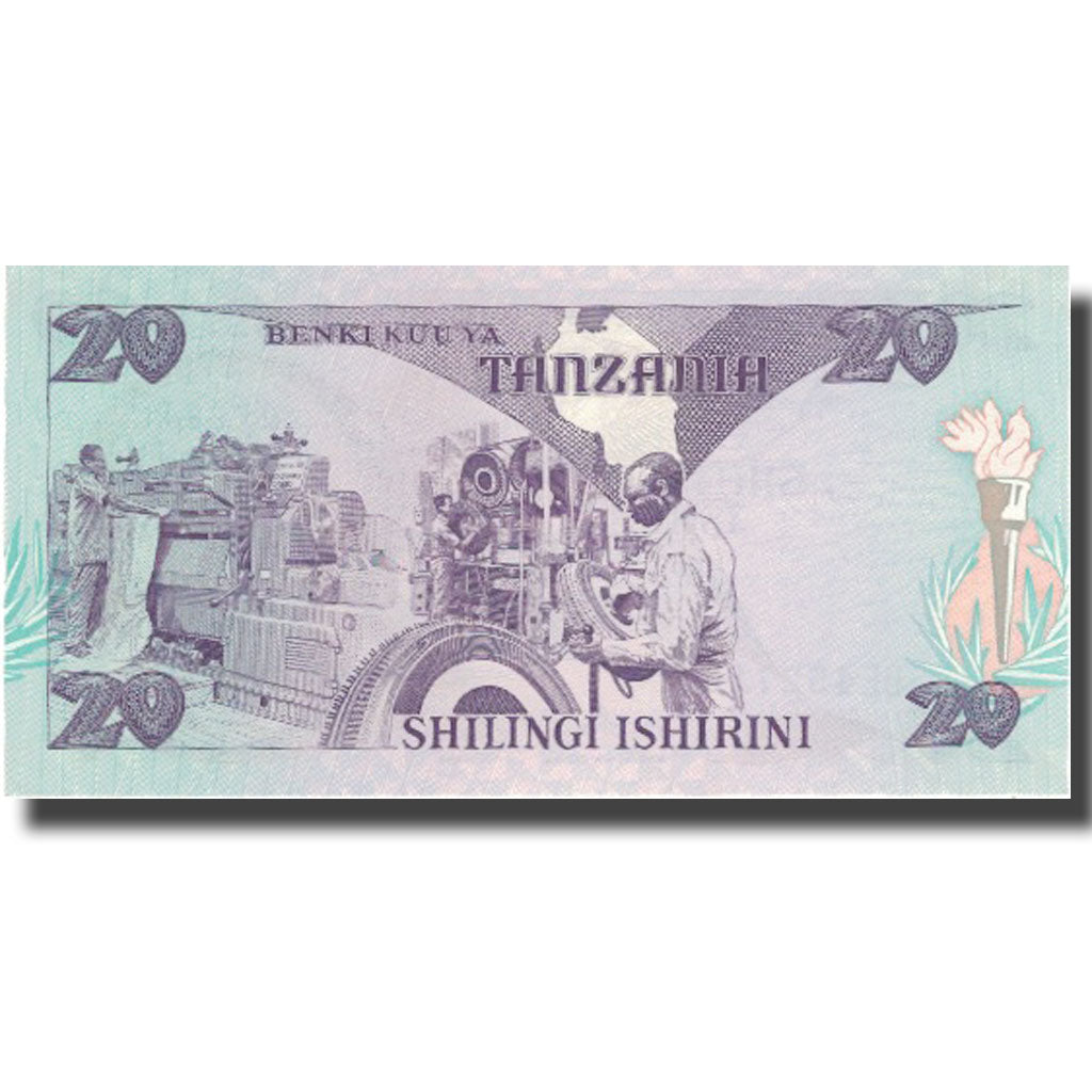Banknote, Tanzania, 20 Shilingi, 1985, KM:9, UNC(65-70)