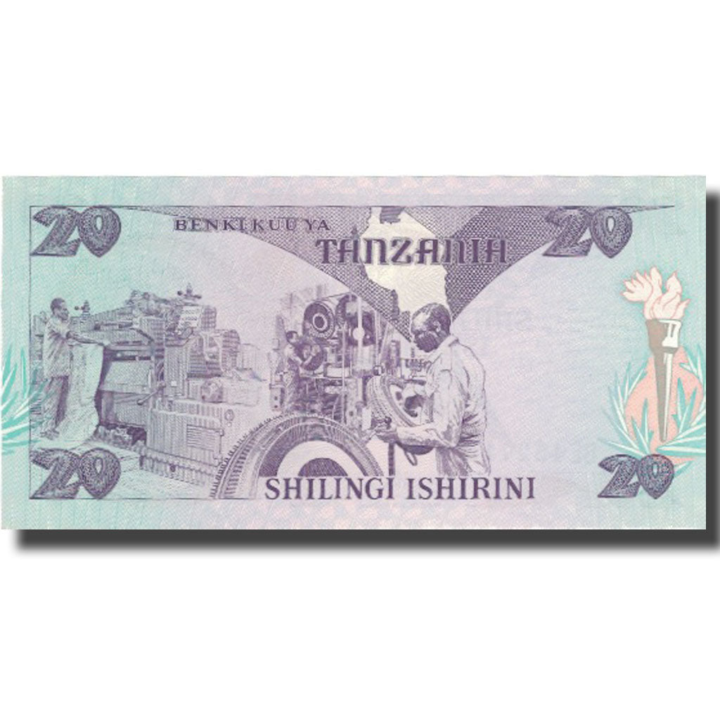 Banknote, Tanzania, 20 Shilingi, 1985, KM:9, UNC(65-70)