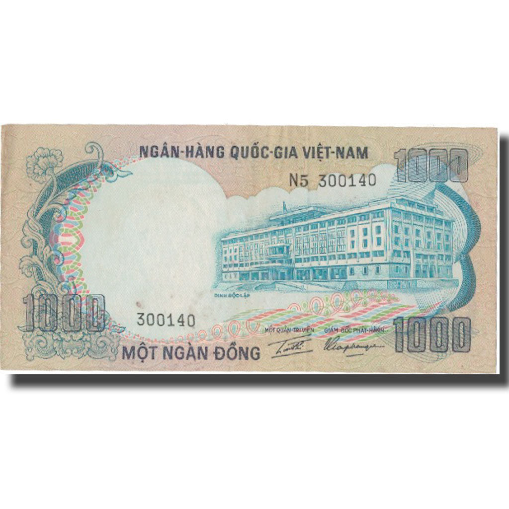 Banknote, South Viet Nam, 1000 D<ox>ng, Undated (1972-75), KM:34a, AU(50-53)