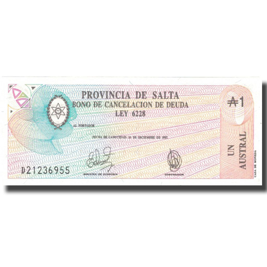 Billet, Argentine, 1000 Pesos Argentinos, KM:S2604a, NEUF