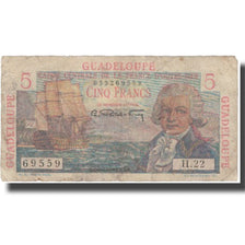 Guadeloupe, 5 Francs, Undated (1947-49), VF(20-25), KM:31