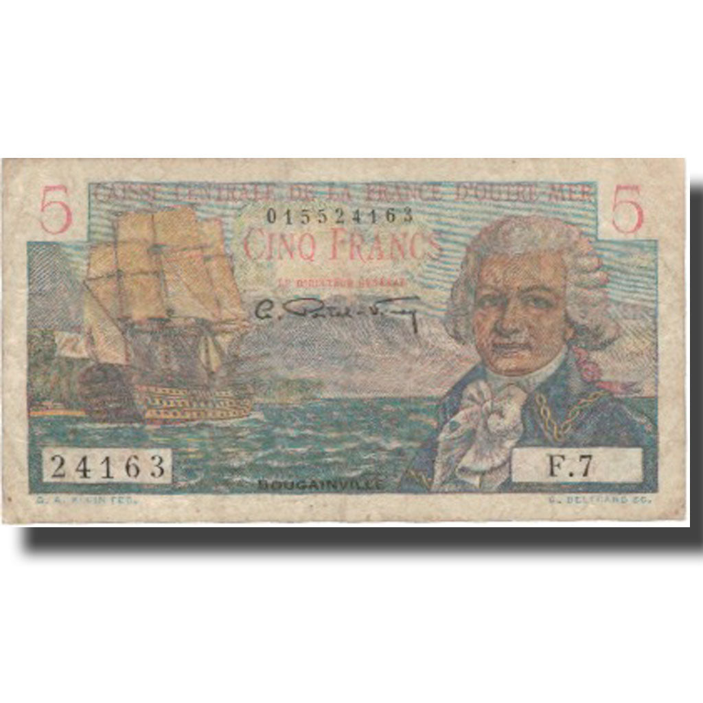 French Equatorial Africa, 5 Francs, Undated (1947-49), VF(20-25), KM:28