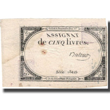 France, 5 Livres, 1793, 1793, EF(40-45), KM:A76