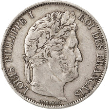 Coin, France, Louis-Philippe, 5 Francs, 1844, Lille, EF(40-45), Silver