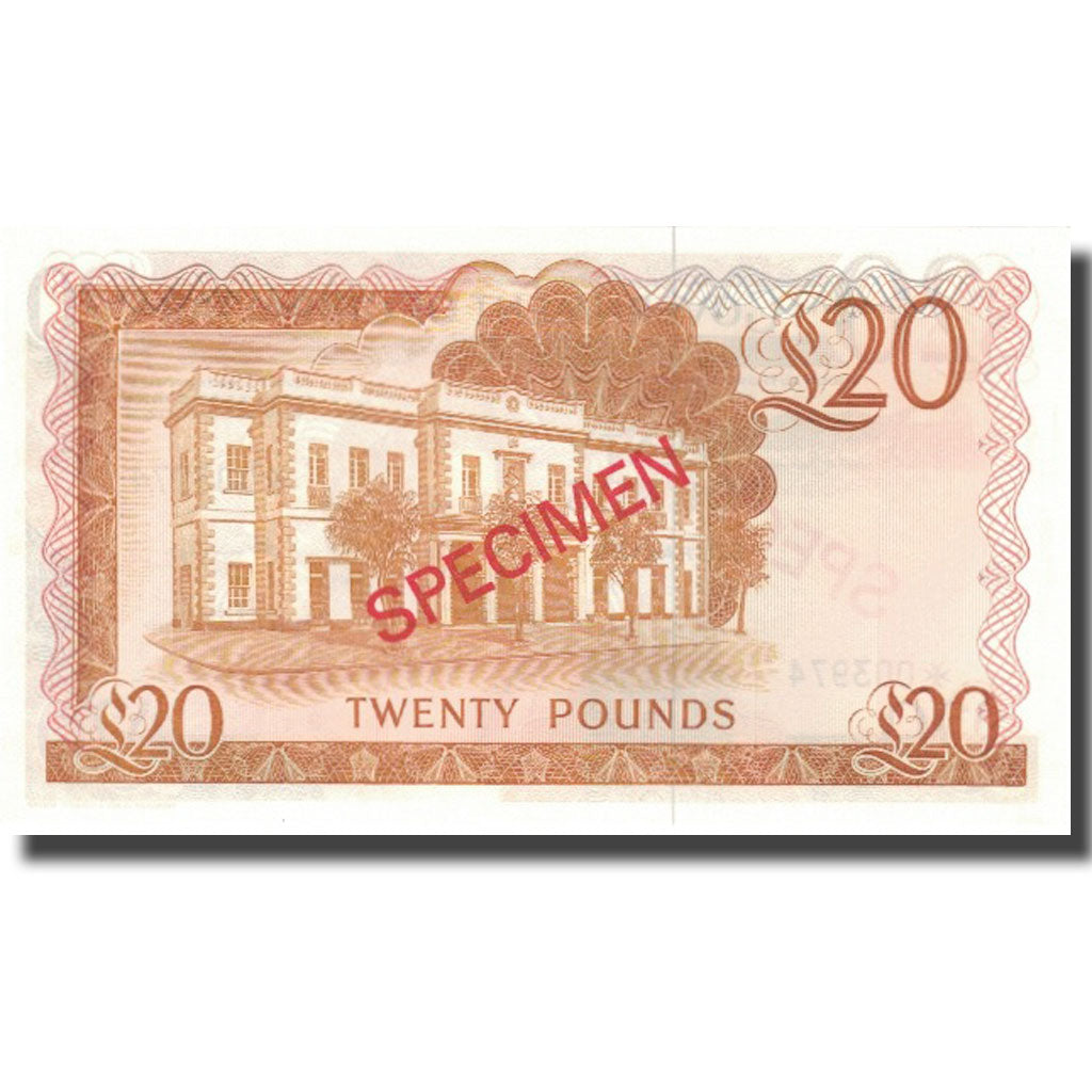 Banknot, Gibraltar, 20 Pounds, 1975, 1975-11-20, Egzemplarz, KM:23a, UNC(65-70)