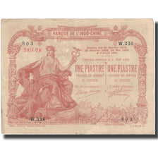 Billet, FRENCH INDO-CHINA, 1 Piastre, Undated (1903-1921), KM:13b, TB