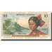 French Antilles, 10 Francs, Undated (1964), EF(40-45), KM:8b