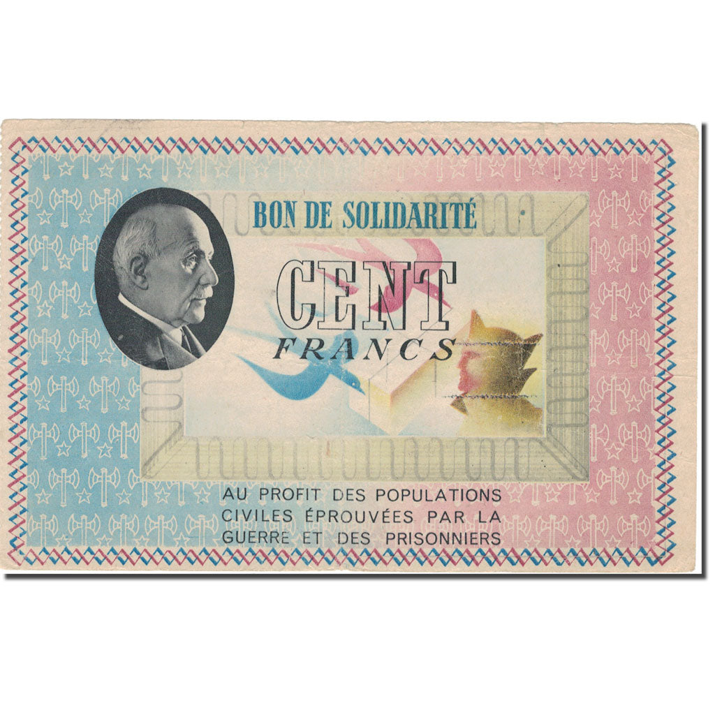France, Secours National, 100 Francs, Undated (1941), TTB
