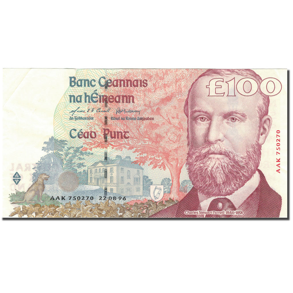 Banknote, Ireland - Republic, 100 Pounds, 1996, 1996-08-22, KM:79a, EF(40-45)