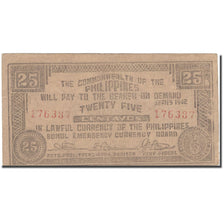 Banknote, Philippines, 25 Centavos, 1942, 1942, KM:S132c, EF(40-45)