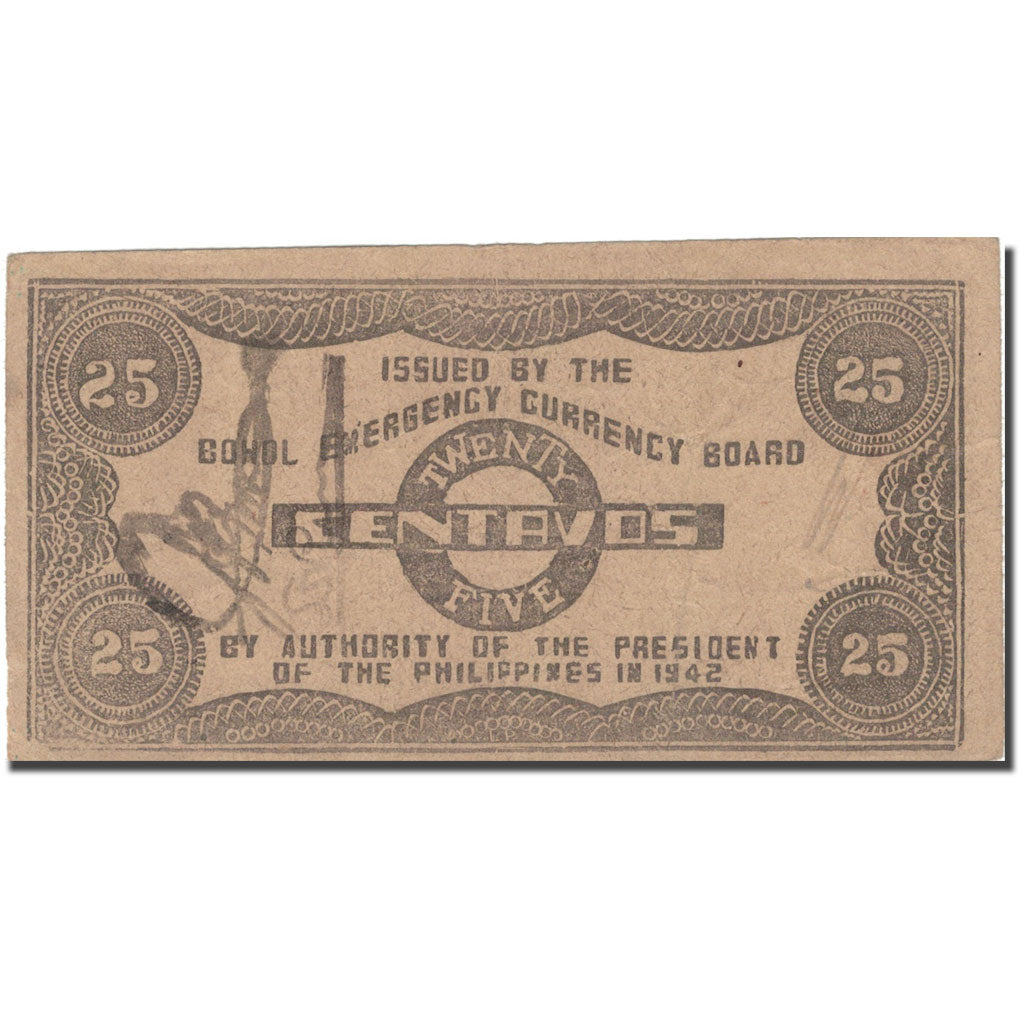 Banknote, Philippines, 25 Centavos, 1942, 1942, KM:S132c, EF(40-45)