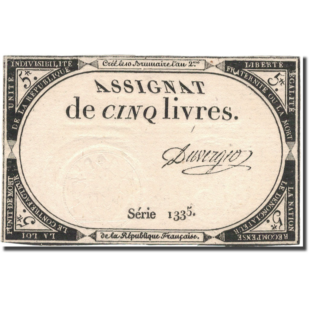 France, 5 Livres, 1793, 1793, UNC(60-62), KM:A76