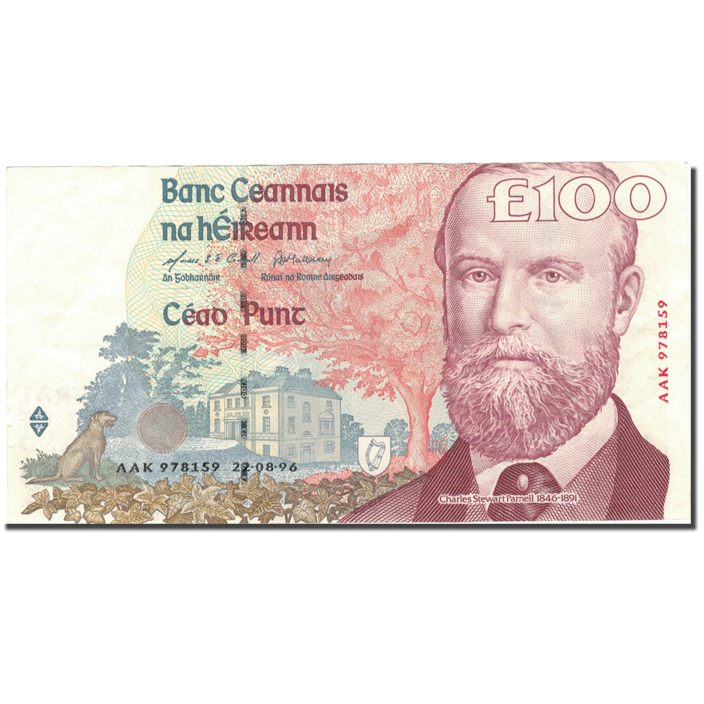 Banknote, Ireland - Republic, 100 Pounds, 1996, 1996-08-22, KM:79a, AU(50-53)