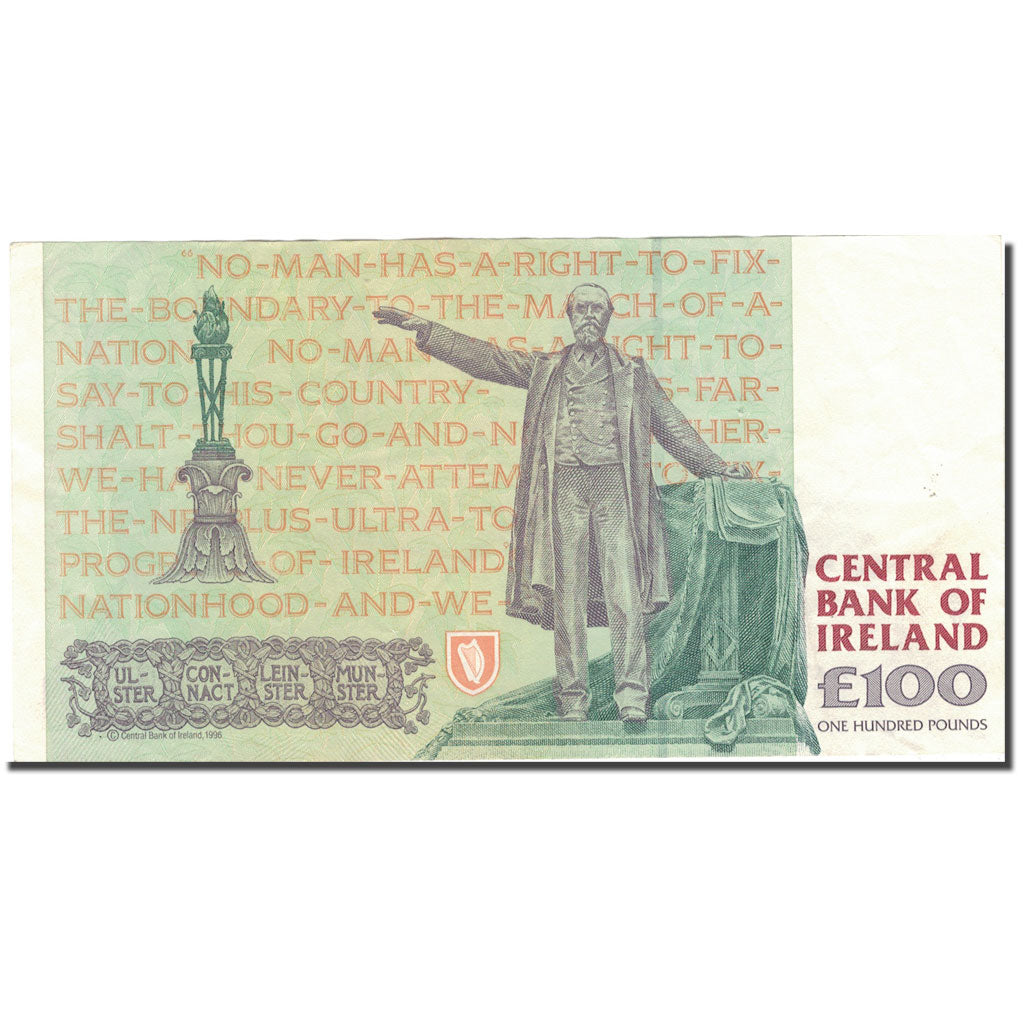 Banknote, Ireland - Republic, 100 Pounds, 1996, 1996-08-22, KM:79a, AU(50-53)