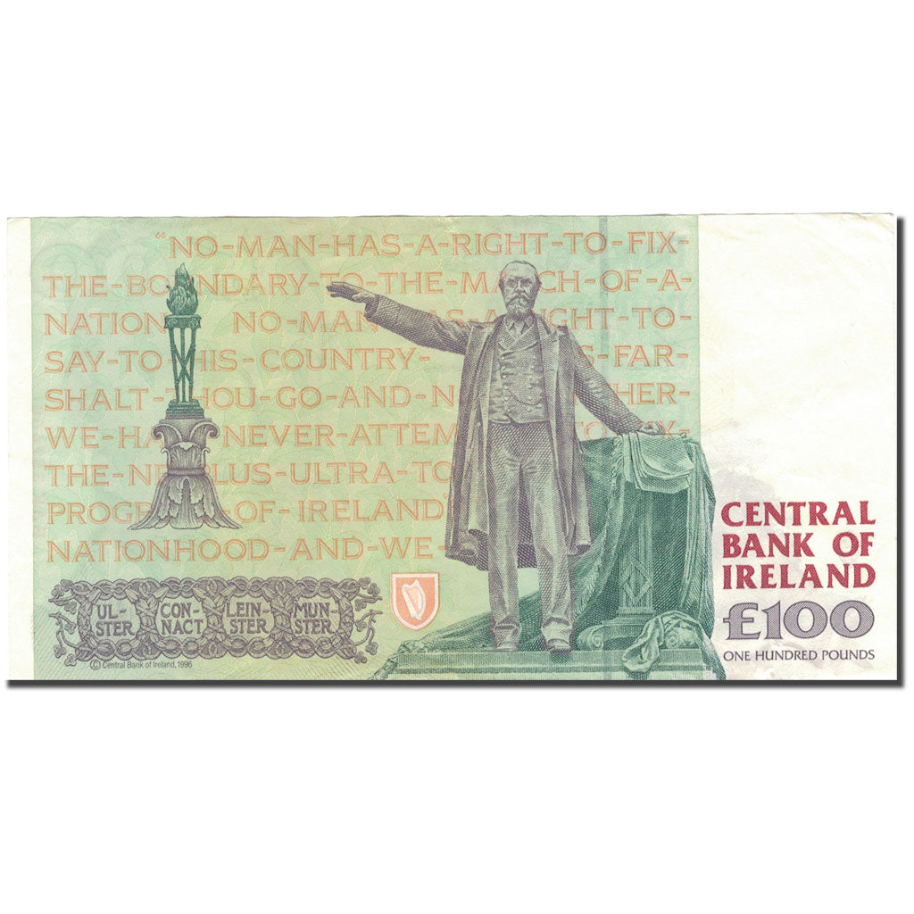 Banknote, Ireland - Republic, 100 Pounds, 1996, 1996-08-22, KM:79a, EF(40-45)