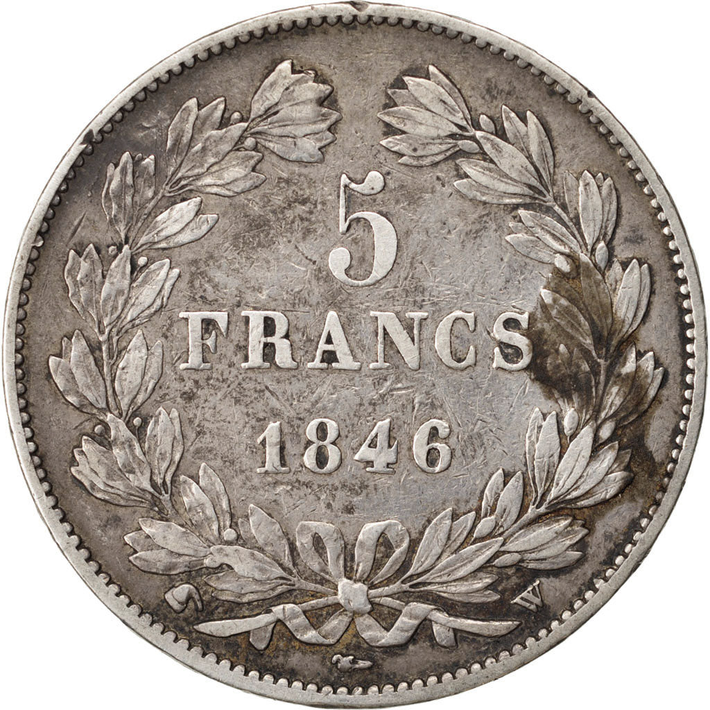 Monnaie, France, Louis-Philippe, 5 Francs, 1846, Lille, TTB, Argent, KM:749.13