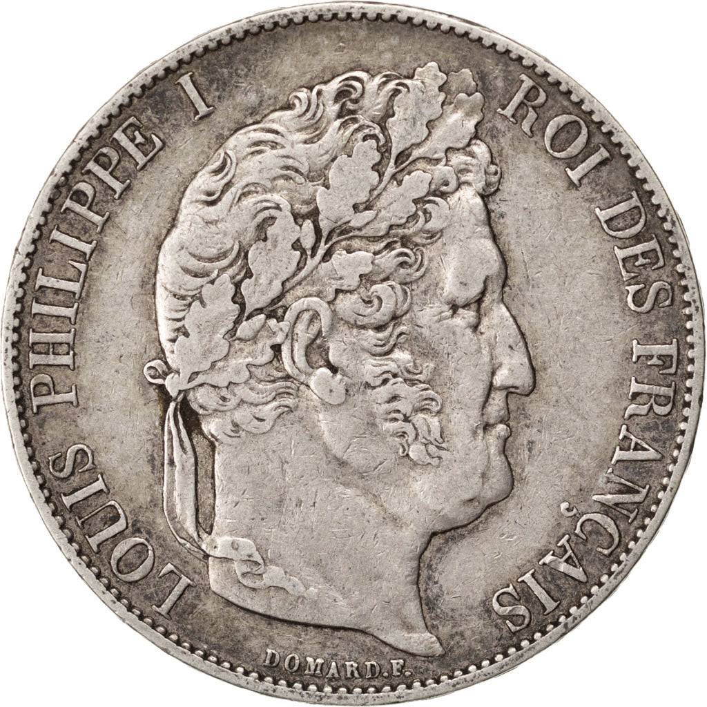 Coin, France, Louis-Philippe, 5 Francs, 1847, Paris, EF(40-45), Silver