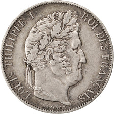 Coin, France, Louis-Philippe, 5 Francs, 1847, Paris, EF(40-45), Silver