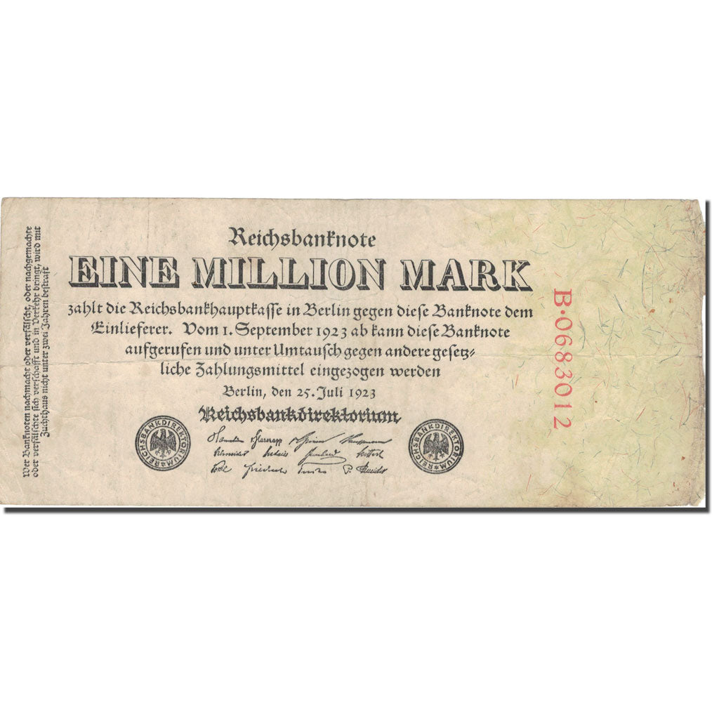 Banknote, Germany, 1 Million Mark, 1923, 1923-07-25, KM:94, VF(20-25)
