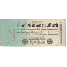 Banknote, Germany, 5 Millionen Mark, 1923, 1923-07-25, KM:95, VF(30-35)