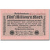 Banknote, Germany, 5 Millionen Mark, 1923, 1923-08-20, KM:105, UNC(60-62)