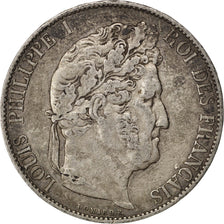 FRANCE, Louis-Philippe, 5 Francs, 1847, Paris, KM #749.1, EF(40-45), Silver,...