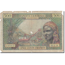 Banknote, EQUATORIAL AFRICAN STATES, 500 Francs, Undated (1963), KM:4a, F(12-15)