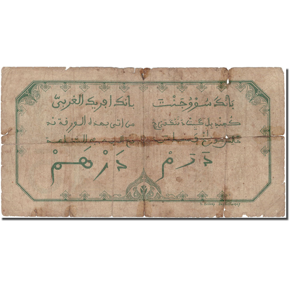 Biljet, Frans Equatoriaal Afrika, 25 Francs, 1929, 1929-05-16, KM:7s, B+