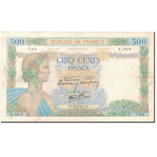 Francia, 500 Francs, La Paix, 1941, 1941-01-16, MBC+, Fayette:32.13, KM:95a
