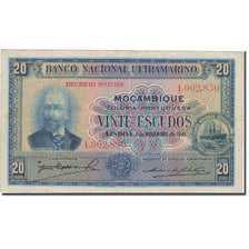 Banknote, Mozambique, 20 Escudos, 1941, 1941-11-01, KM:85, VF(30-35)