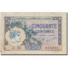 France, Paris, 50 Centimes, 1920, VF(20-25)