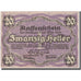 Billet, Allemagne, 20 Heller, valeur faciale, 1920, 1920-06-30, TTB+