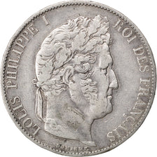 Francia, Louis-Philippe, 5 Francs, 1848, Paris, BB, Argento, KM:749.1, Gadour...