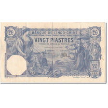 Banconote, INDOCINA FRANCESE, 20 Piastres, 1920, 1920-08-01, KM:41, BB