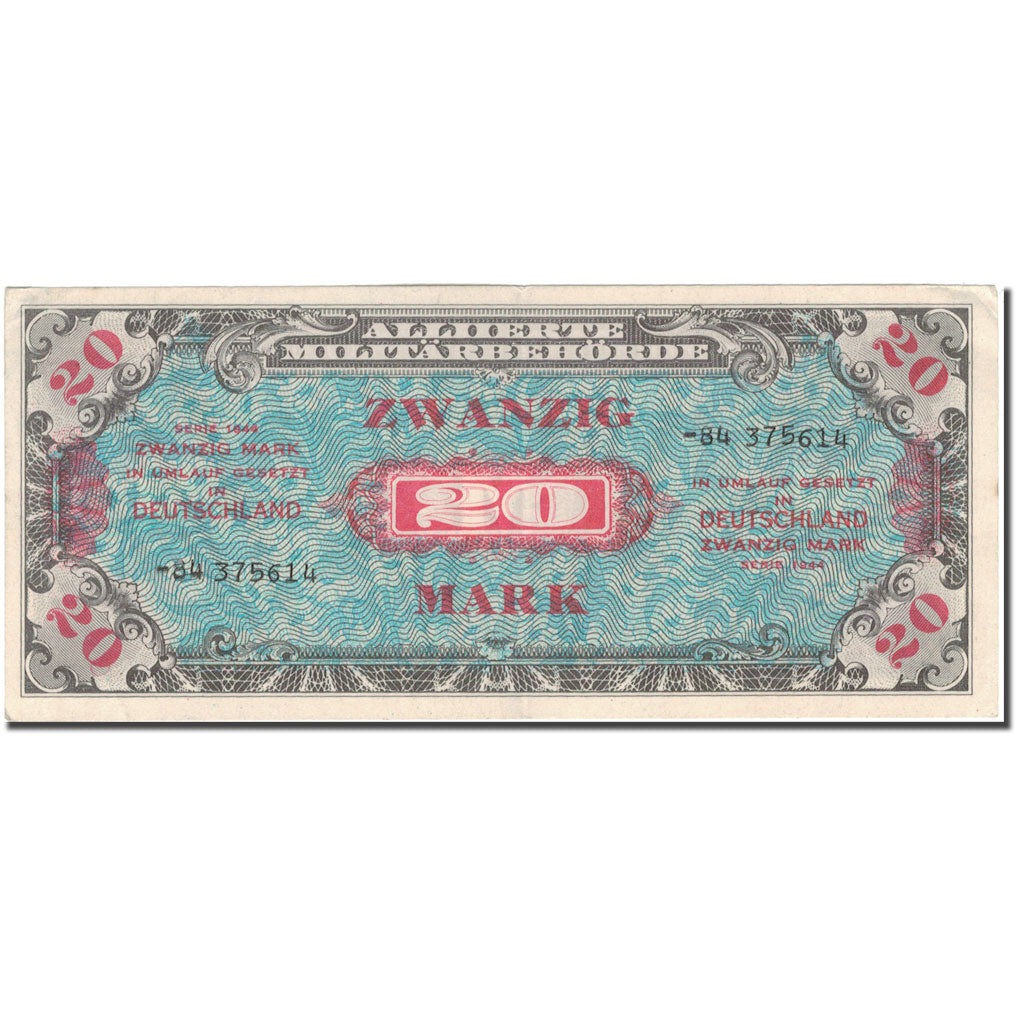 Banknote, Germany, 20 Mark, 1944, 1944, KM:195d, EF(40-45)